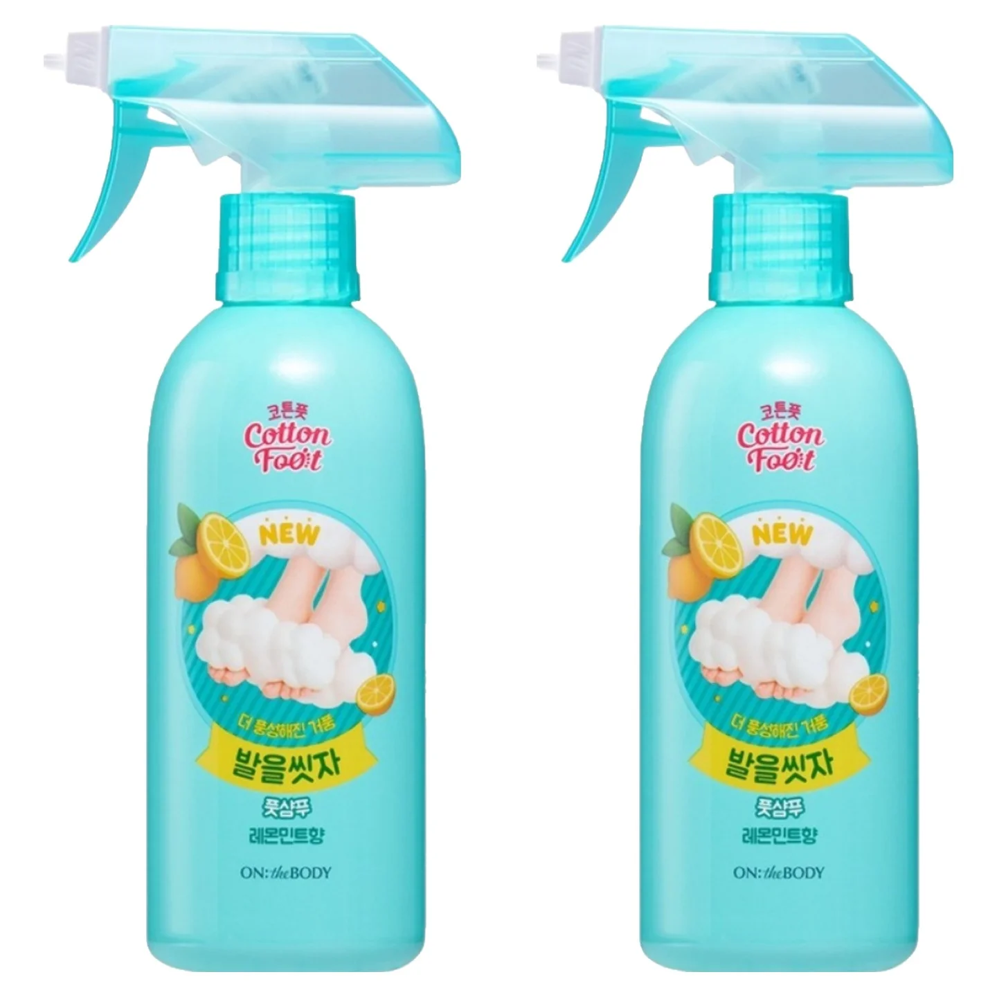 온더바디 발을씻자 풋샴푸 레몬민트 발냄새 각질 제거와 상쾌한 쿨링감
